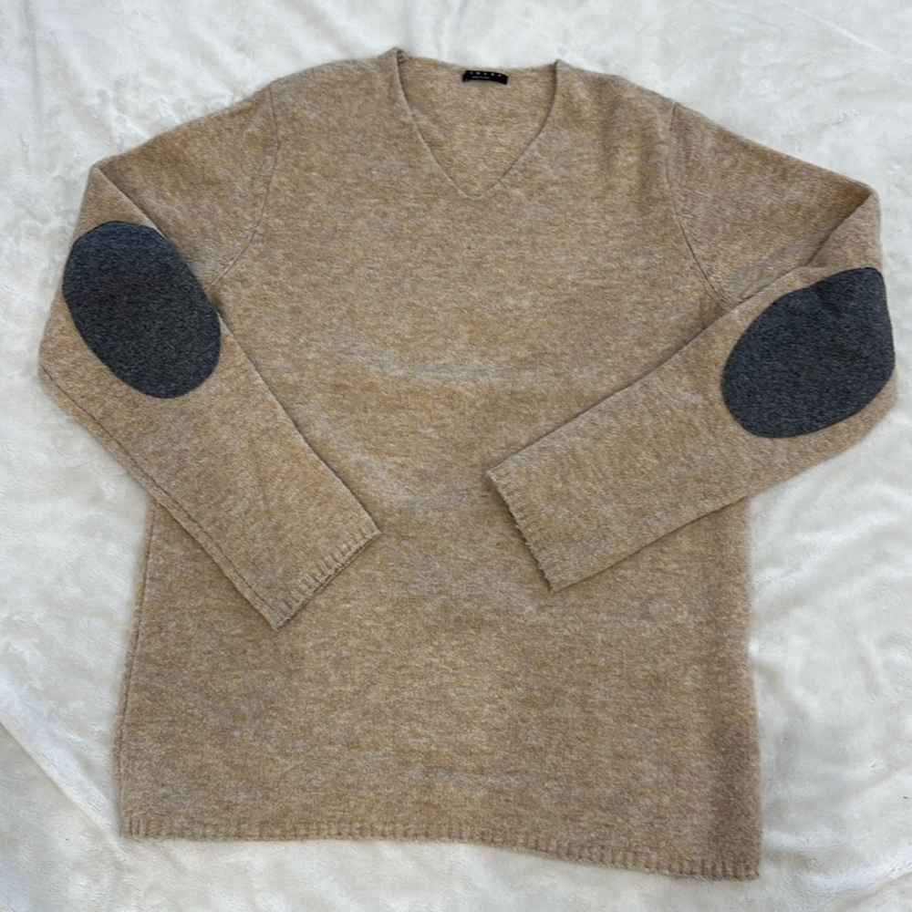 Sisley Wool v neck sweater-size M (unisex)